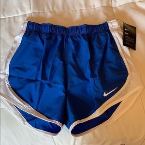 brand new blue nike running shorts